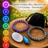 Crown Chakra Mala Bracelet Set🌈
