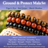 Ground & Protect 3-PC Crystal Mala armbandsset