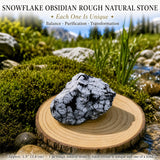 Snowflake Obsidian Grov Natursten