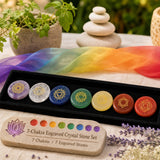 7-Chakra Engraved Crystal Stone Set