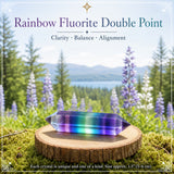 Rainbow Fluorite Double Point