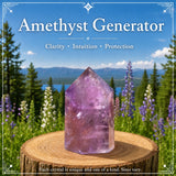 Amethyst rafall (stutt og þykkt)