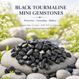 Svart turmalin mini ädelstenar (50 gram / 1,7 oz. lot)