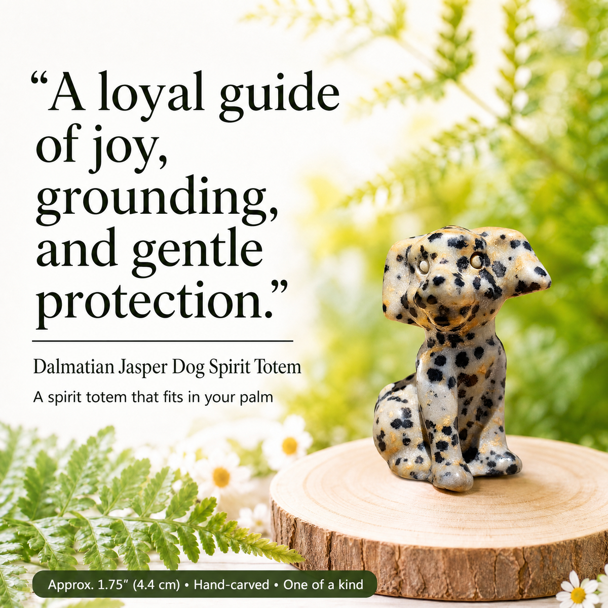 Crystal Animal Spirit Totems: Dalmatian Jasper Dog