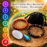 Root Chakra Mala Armband Set 🌈