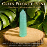 8-Piece Green Fluorite + Quartz Set