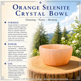 Orange Selenite Crystal Bowl
