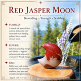 Red Jaspis Crescent Moonstones