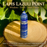 8-delt Lapis Lazuli + Ametyst sett