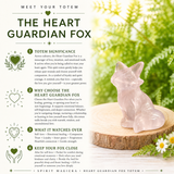 Crystal Animal Spirit Totems: Rose Quartz Heart Guardian Fox
