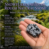 Snowflake Obsidian Grov Natursten