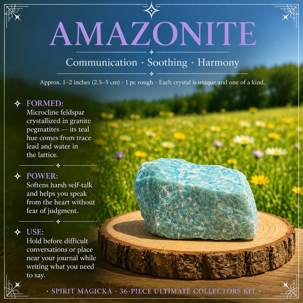 Rough amazonite