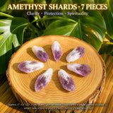 8-delt Lapis Lazuli + Ametyst sett
