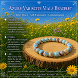 Angel Aura & Azure Mala Bracelet Serenity Crystal Set 🙏