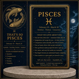 ♓ Pisces - February 19th - March 20th - Zodiac Astrology Crystal Bracelets Set