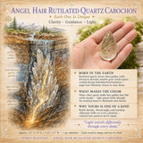 Larme de quartz rutilée de cheveux d’ange