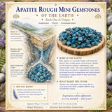 Apatite grófir lítill gimsteinar (50 grömm / 1,7 oz lota)