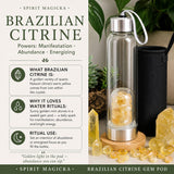 Brazilian Citrine Gem Pod Vatnsflaska 💧