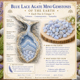 Blue Lace Agate Mini Ädelstenar (50 gram / 1,7 oz. Lot)