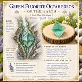 Green Fluorite Octahedron