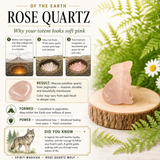 Crystal Animal Spirit Totems: Rose Quartz Wolf
