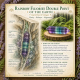 Rainbow Fluorite Double Point