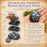 Snowflake Obsidian Grov Natursten