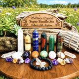 25-teiliges Kristall-Super-Bundle-Set