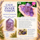 Amethyst rafall (stutt og þykkt)