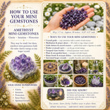 Amethyst lítill gimsteinar (50 grömm / 1,7 oz. lota)