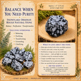 Snowflake Obsidian Grov Natursten