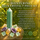 Aventurine Luck Crystal 7-delt sett