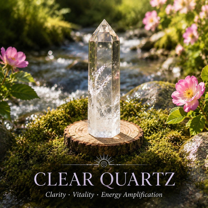 Clear Quartz crystal point