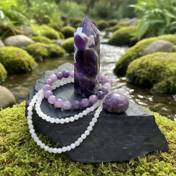 Dream Amethyst Stone of Serenity Set