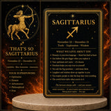 ♐ Sagittarius - November 22nd - December 21st - Zodiac Astrology Crystal Bracelets Set