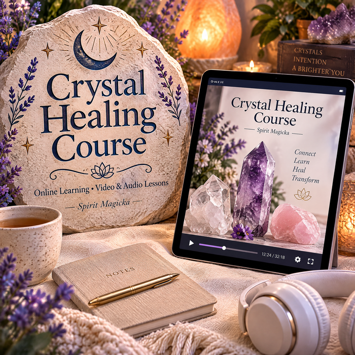 Crystal Healing Course - Online Learning • Video & Audio Lessons | Spirit Magicka
