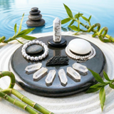 Κολιέ μενταγιόν Z ARRON DESIGN Serenity Moonstone από χάλκινο σύρμα