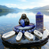 Z ARRON DESIGN Serenity Moonstone koppartråd hängande halsband