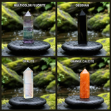 Ametist Sacred Geometri Faceted Crystal