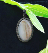 Bild Jasper Macramé hänge halsband