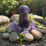 Purple Fluorite Mushroom