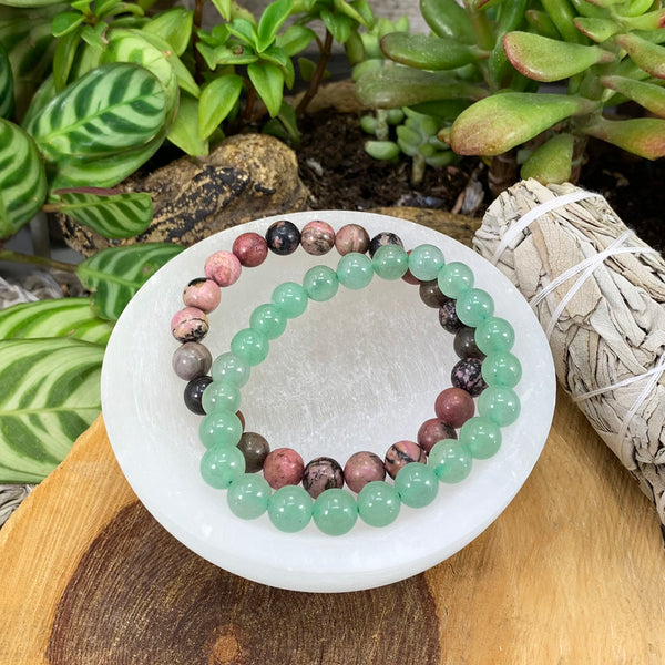 Heart Chakra Mala Armband Set🌈