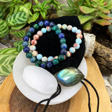 Hals Chakra Mala Armband Set🌈