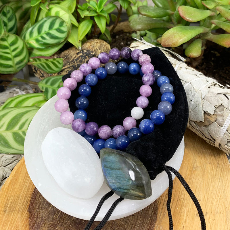 Third Eye Chakra Mala Armband Set🌈