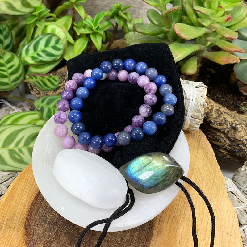 Third Eye Chakra Mala Armband Set🌈