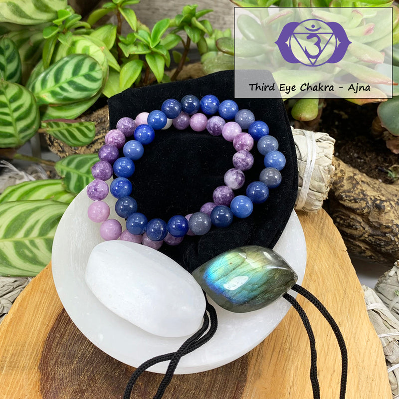 Third Eye Chakra Mala Armband Set🌈