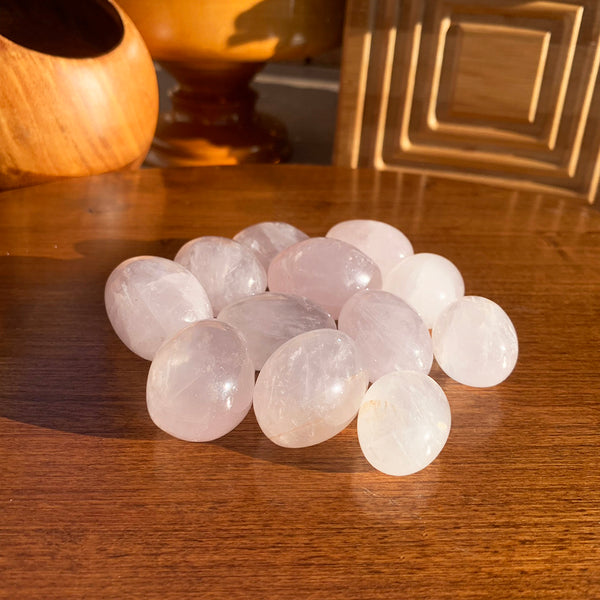 Rose Quartz Tumbled Ellipse