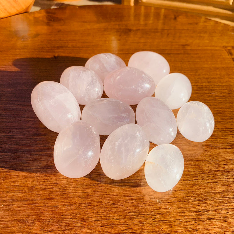 Rose Quartz Tumbled Ellipse