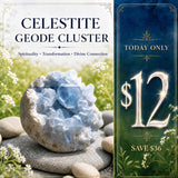 Celestite Geode Cluster 👉 75% korting op de promotie van slechts 1 dag