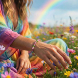 Κολιέ μενταγιόν Z ARRON DESIGN Serenity Moonstone από χάλκινο σύρμα